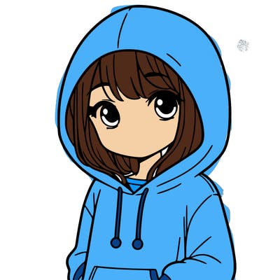 girl with hoodie