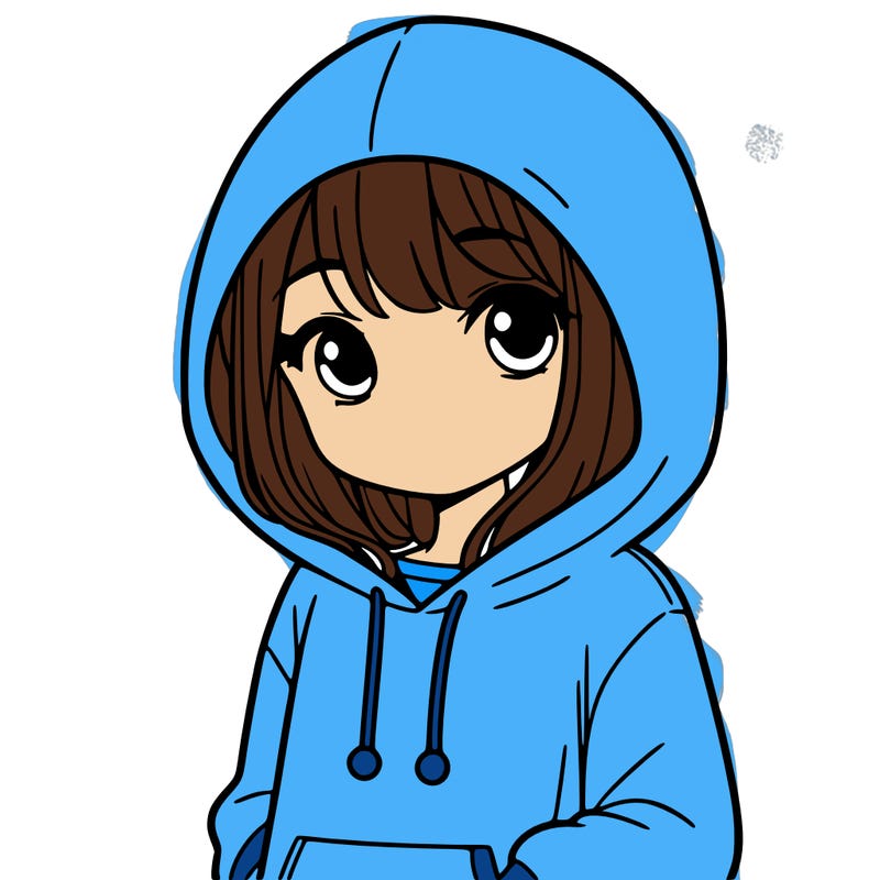 girl with hoodie