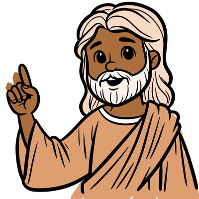 drawing of jesus to color