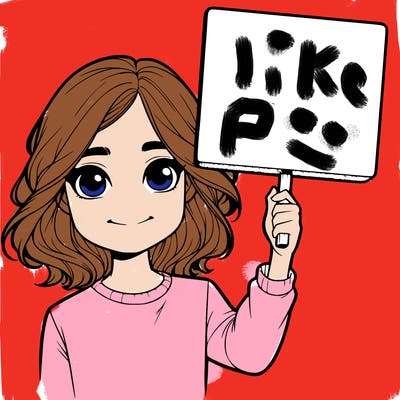 realistic girl holding up a sign