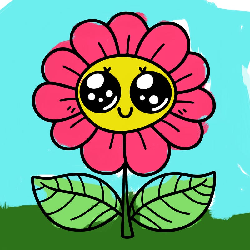 flower with eyes