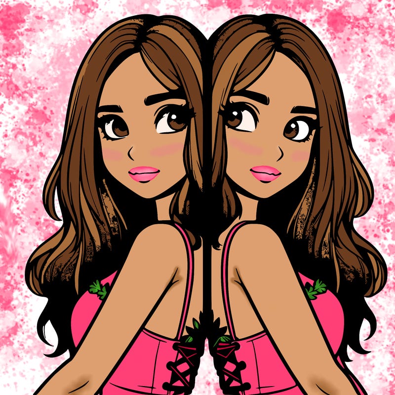 a realistic girl split