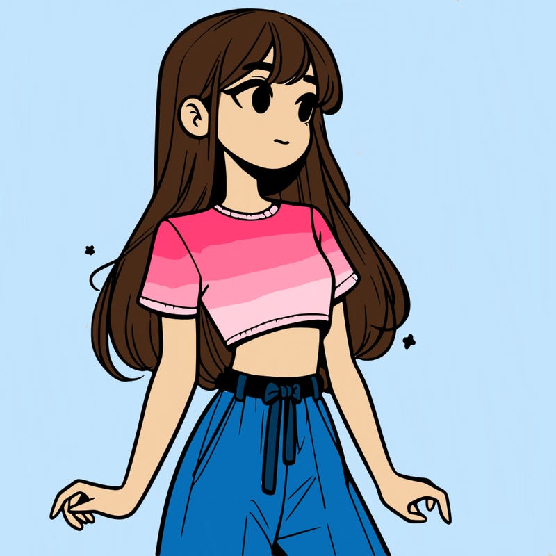 girl in a cute crop top