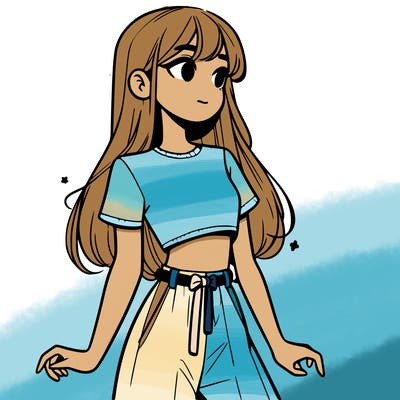 girl in a cute crop top