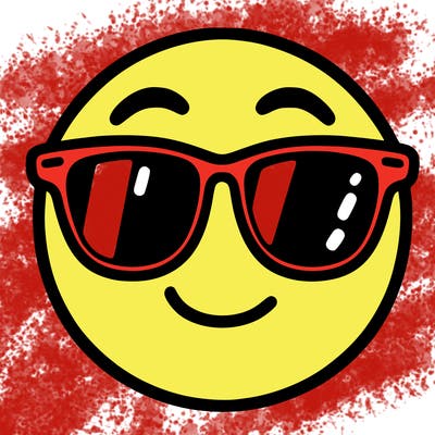 emoji with sunglasses