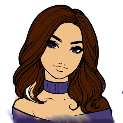 realistic girl that looks mysterious and confident