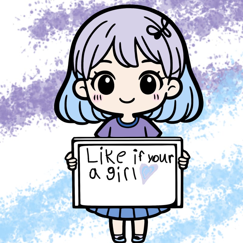 girl holding sign
