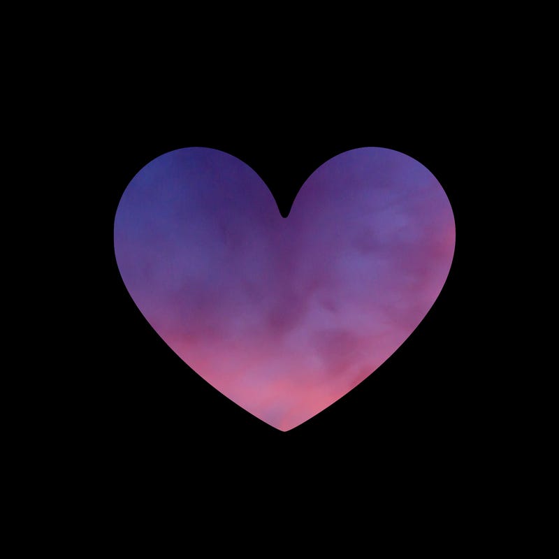 a blank heart