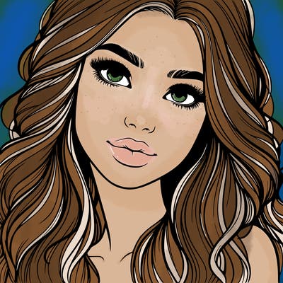 beautiful realistic girl