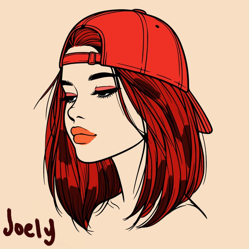 realistic  girl with a backwards hat