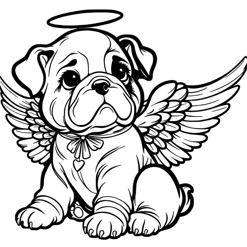 bulldog puppy angel