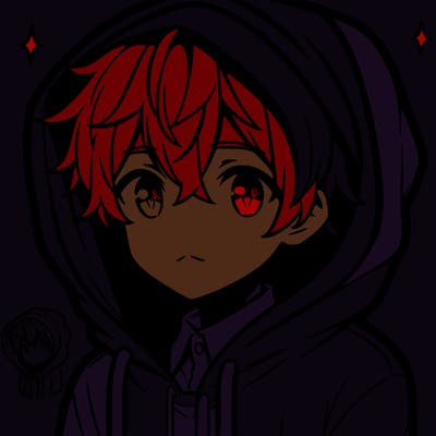 anime boy wearing a hoodie