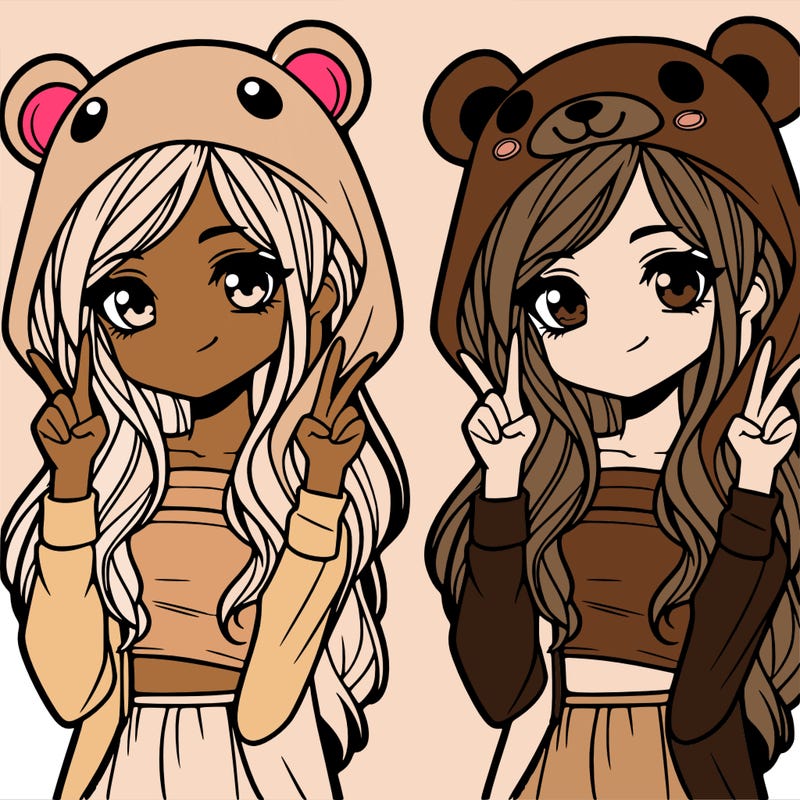 teen girl in animal costume