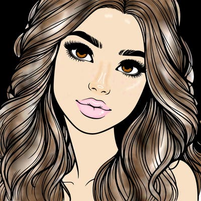 beautiful realistic girl