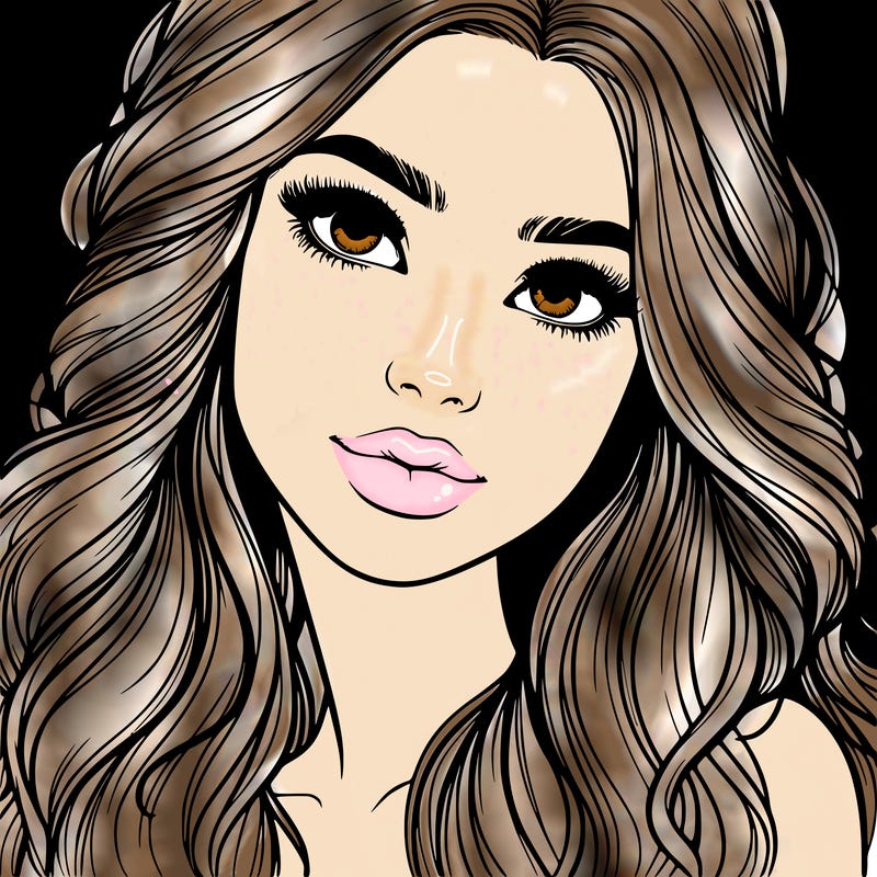 beautiful realistic girl