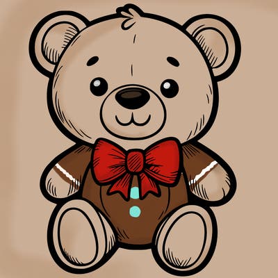 teddy bear w/ bow tie