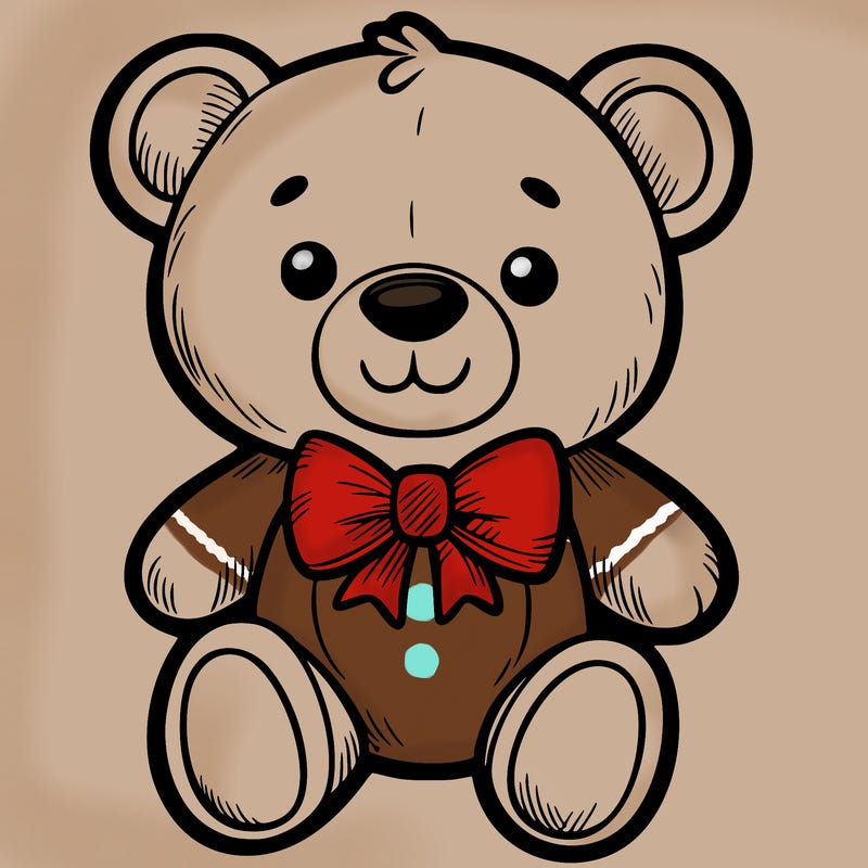 teddy bear w/ bow tie