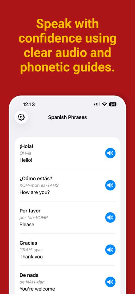 Spanish Phrases - Travel App | MWM