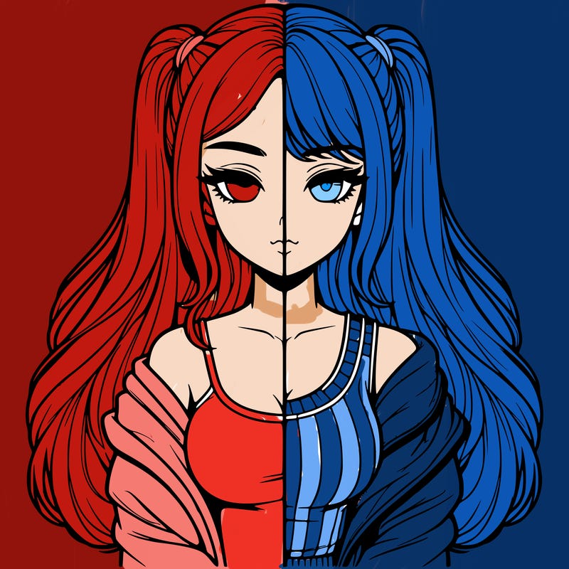 realistic girl split