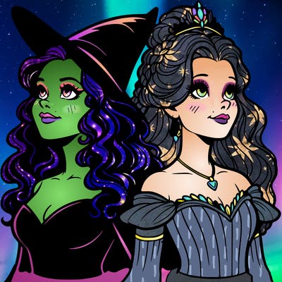 'elphaba and glinda (realistic)