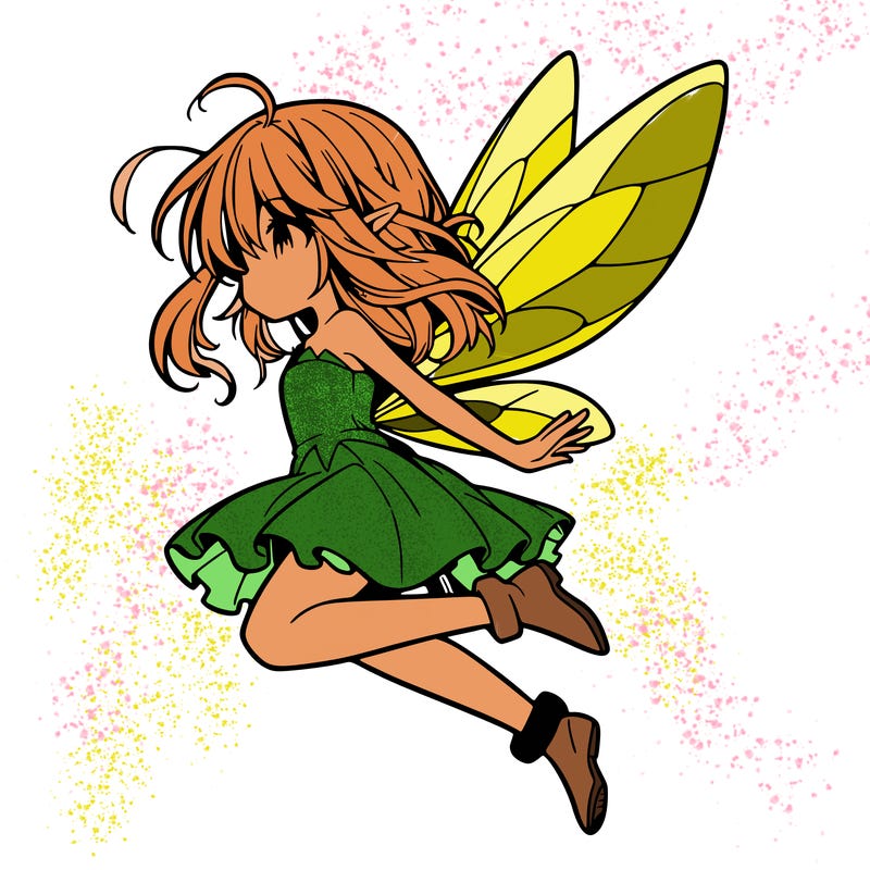 manga fairy flying