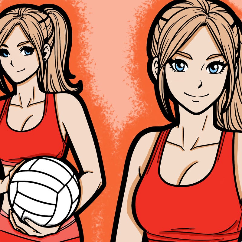adult volleyball girl