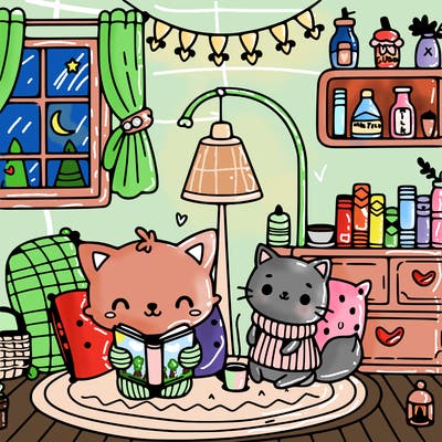 cute and cosy scene