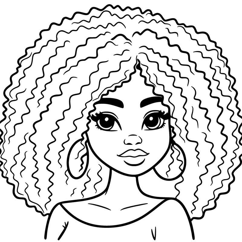 a black women with afro hair