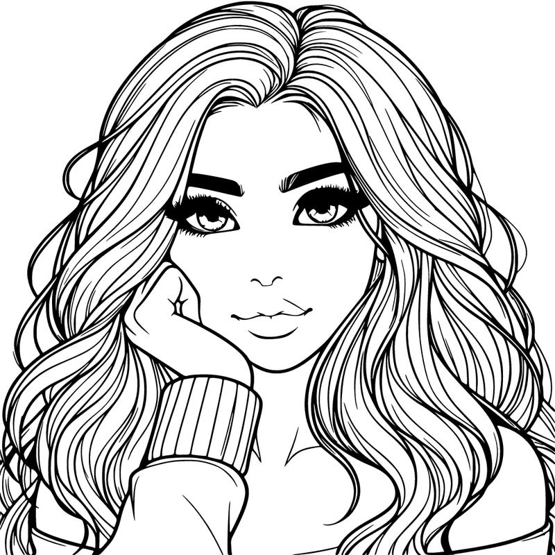 beautiful realistic girl