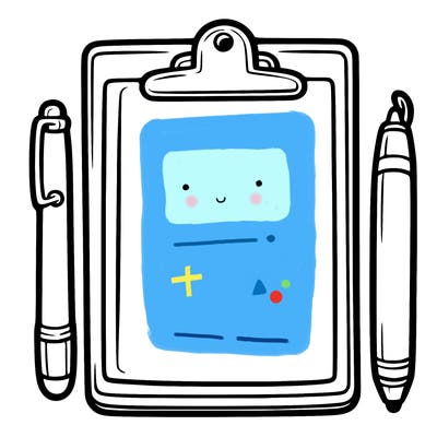 blank clip board with pen