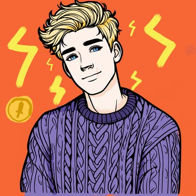 realistic guy with a beautiful jumper