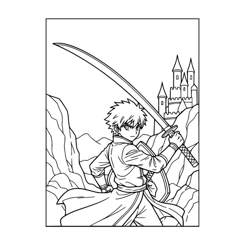 anime boy with a sword