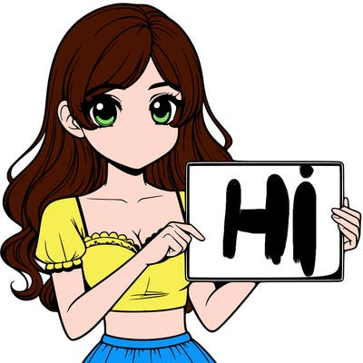 realistic pretty girl holding blank sign