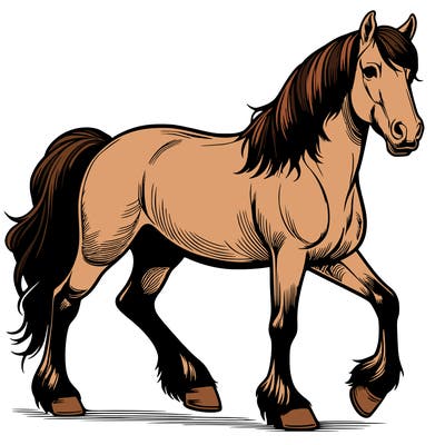 realistic horse