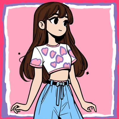 girl in a cute crop top