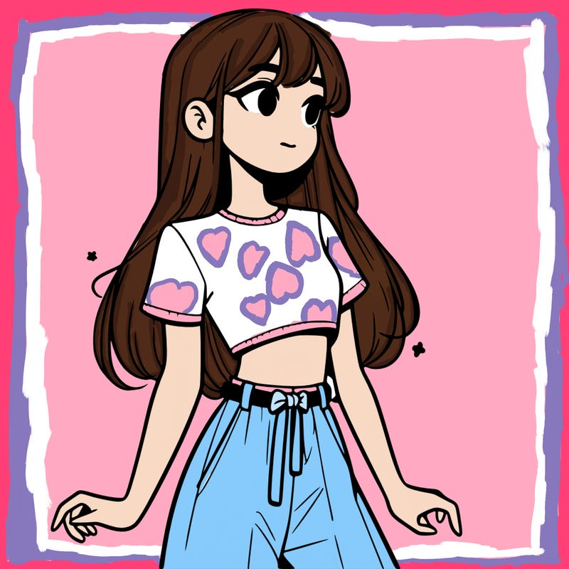 girl in a cute crop top