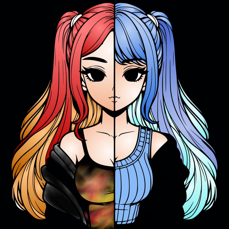 realistic girl split