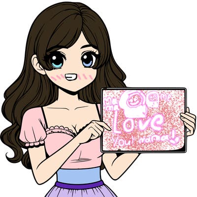 realistic pretty girl holding blank sign