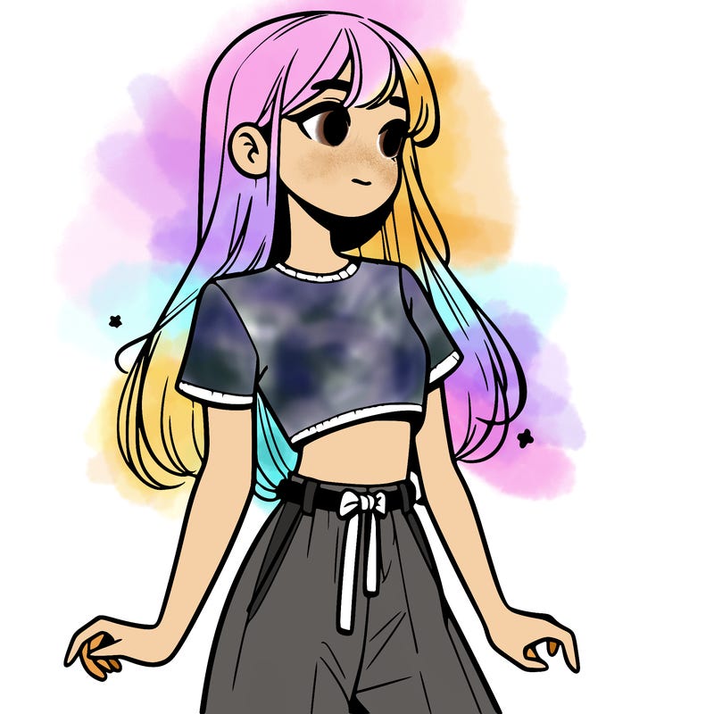 girl in a cute crop top