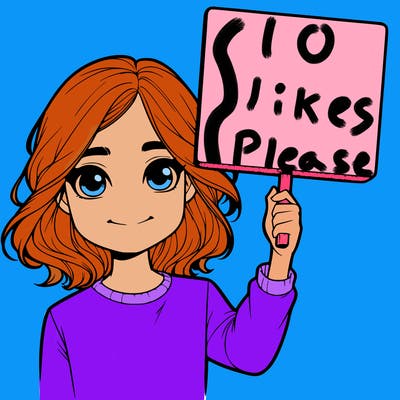 realistic girl holding up a sign