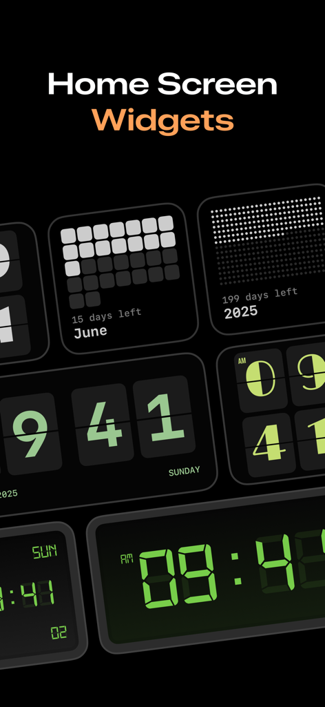 Flip Clock - Time Widget - Lifestyle App | MWM