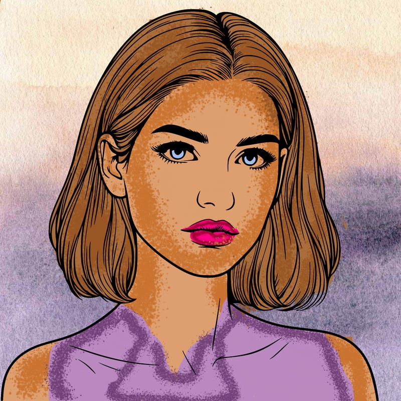 realistic portrait of woman