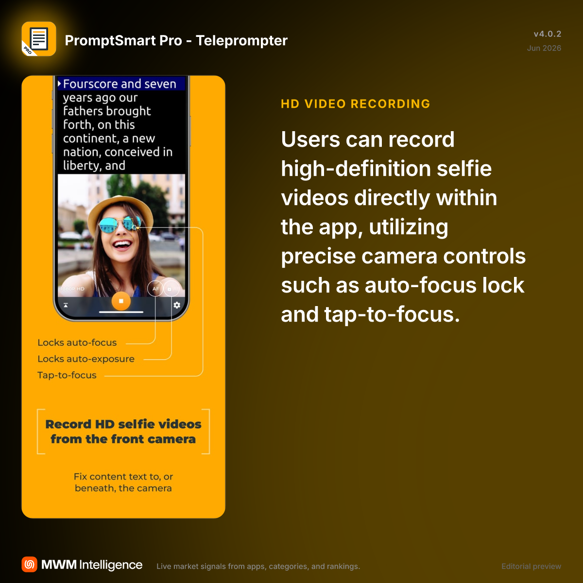 PromptSmart Pro - Teleprompter - Photo & Video App | MWM