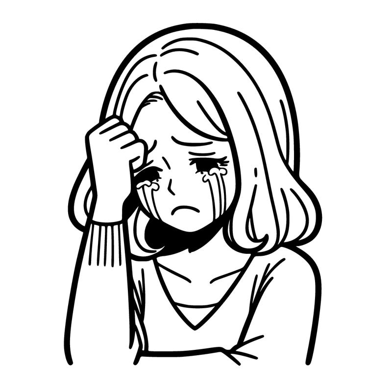 woman crying