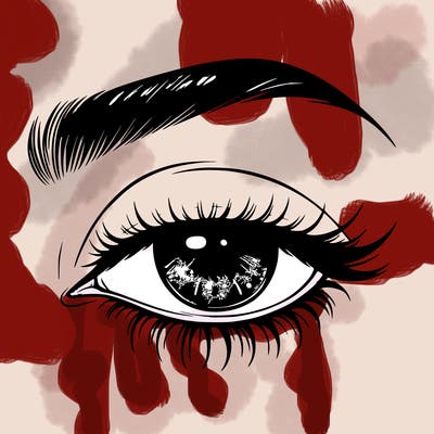 eye closed realistic