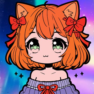 cute anime cat girl