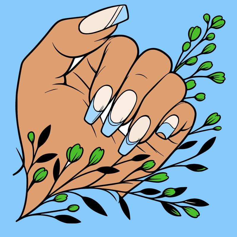 nails with french tip