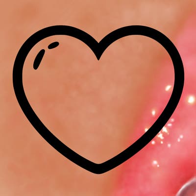 a blank heart