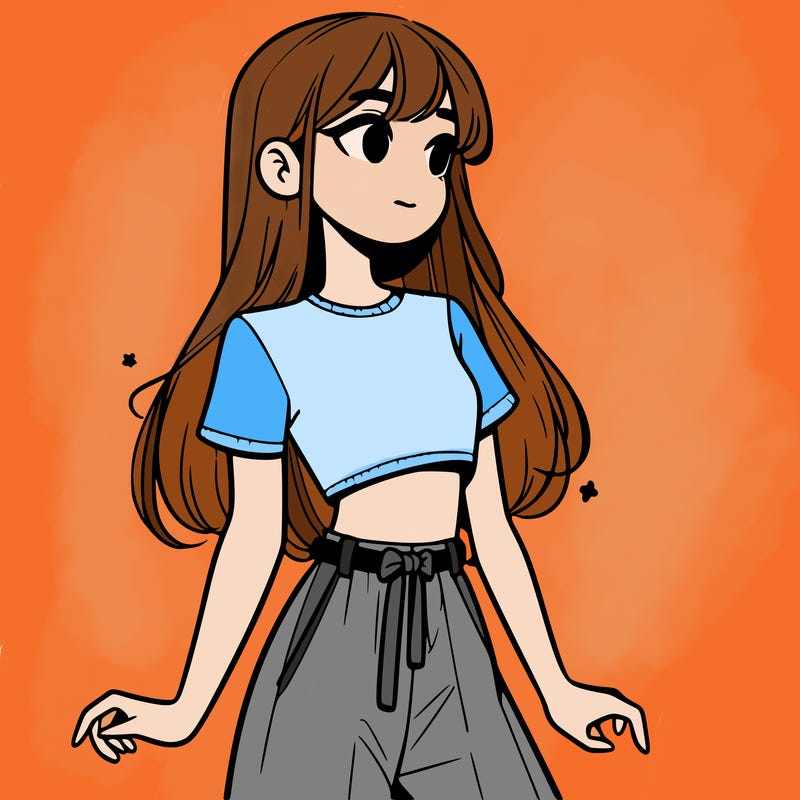 girl in a cute crop top