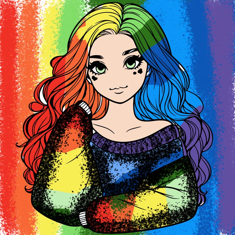 a beautiful girl in a big sweatshirt